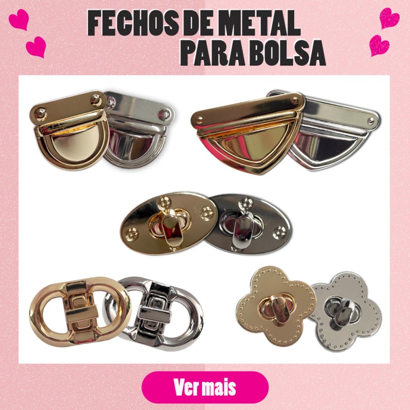 Fechos para bolsa em metal