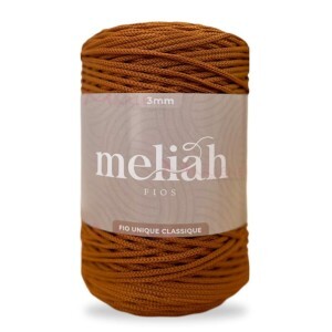 Fio unique classique 3mm Meliah cor canela com 500g/300m