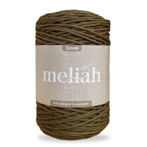 Fio unique classique 3mm Meliah cor oliva com 500g/300m