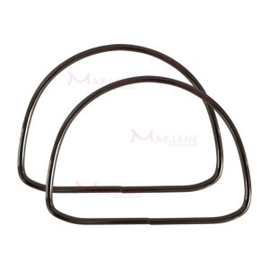 Alça de metal para bolsa meia argola 13 cm HYTSD05 com 1 par (Abertas)