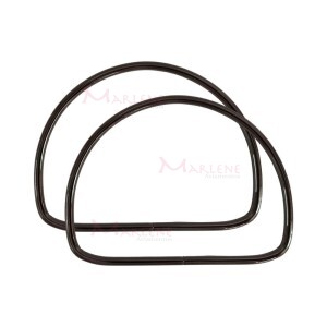 Alça de metal para bolsa meia argola 10,5 cm HYTSD04 com 1 par (Abertas)