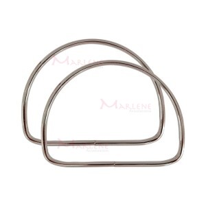 Alça de metal para bolsa meia argola 10,5 cm HYTSD04 com 1 par (Abertas)