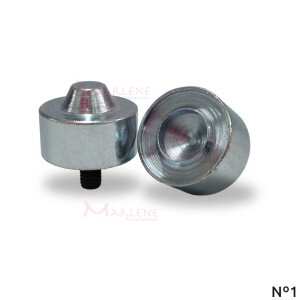 Matriz para ilhós nº1 com garra para aplicação em balancim