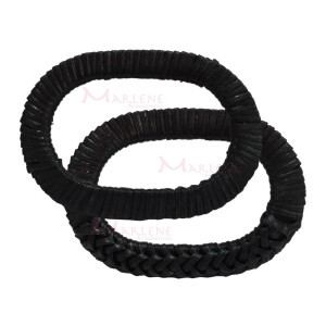 Alça rattan para bolsa oval 13,5x9,5 cm trançada com 1 par