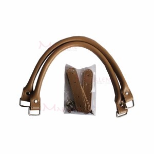 Alça de mão para bolsa bege 1 par