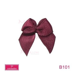 Laço de cetim comum  nº1 com 50 unidades 10mm