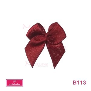 Laço de cetim comum  nº1 com 50 unidades 10mm