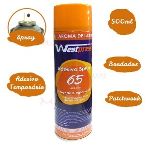 Cola temporária spray 500ml aroma de laranja Westpress