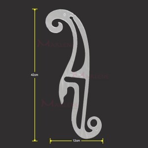 Régua curva francesa 1119  42cmx12cm