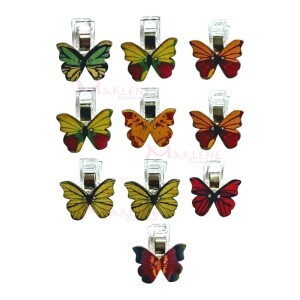 Prendedor de patchwork borboleta com 10 unidades