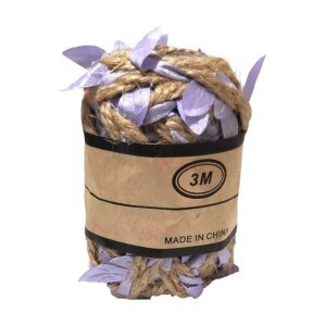 Cordão canhamo 3m com folha colorida W976