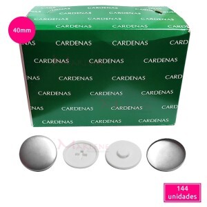 Botão para forrar (Bombê) 40mm Cardenas caixa com 144 unidades