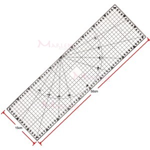 Régua 15x50cm  para patchwork acrílica SRB