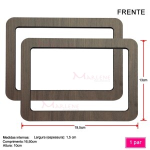 Alça mdf retangular 