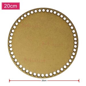 Base mdf redonda 20cm para crochê