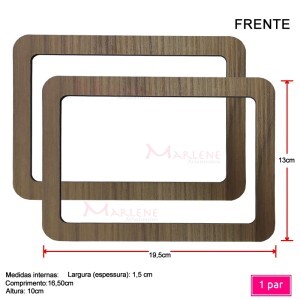 Alça mdf retangular 