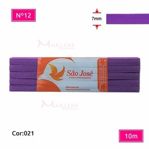 Elástico São José nº12 7mm com 10m colorido
