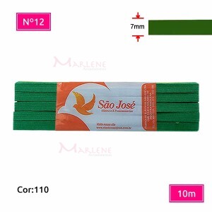 Elástico São José nº12 7mm com 10m colorido