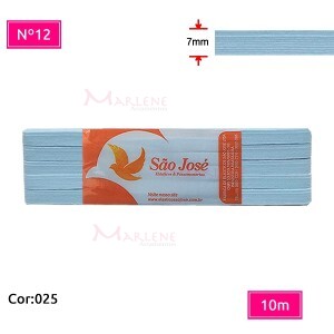 Elástico São José nº12 7mm com 10m colorido