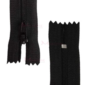 Zíper de nylon fino 12cm unidade