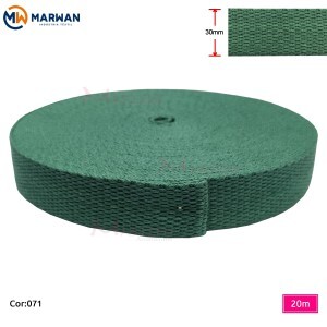 Cadarço de algodão 30mm Marwan com 20m na peça