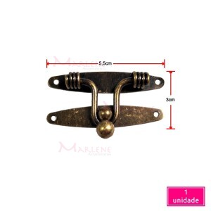 Fecho para caixa ouro velho FA803 unidade
