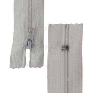 Zíper de nylon fino 18cm unidade
