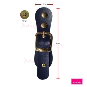 Fecho para bolsa com botão de ímã 14mm e fivela ouro