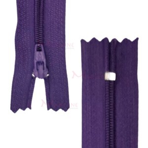 Zíper de nylon fino 18cm unidade