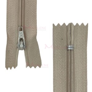 Zíper de nylon fino 18cm unidade