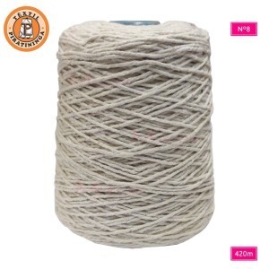 Barbante crú nº8 600g com 420m Piratininga