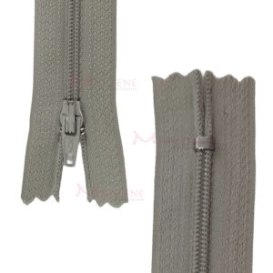 Zíper de nylon fino 18cm unidade