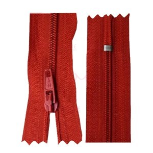 Zíper de nylon fino 30cm unidade