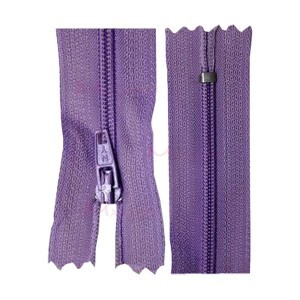 Zíper de nylon fino 30cm unidade
