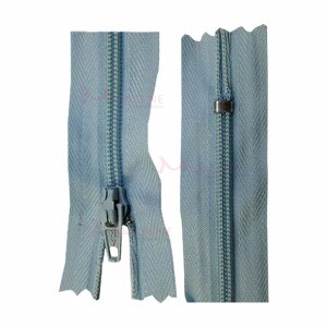 Zíper de nylon fino 30cm unidade