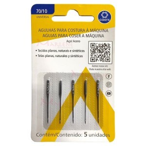 Agulha nº10 universal Milward 2020 para máquina de doméstica