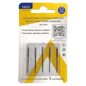 Agulha nº16 universal Milward 2020 para máquina de doméstica