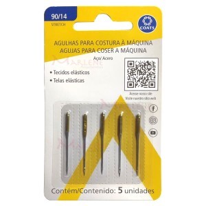 Agulha ponta bola nº14 Milward 2050 para máquina de doméstica