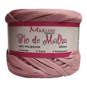 Fio de malha rosê 25mm 268g M-033 poliéster
