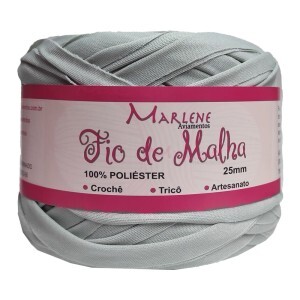 Fio de malha cinza 25mm 272g M-004 poliéster