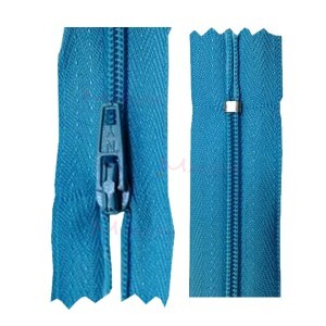 Zíper de nylon fino 40cm unidade