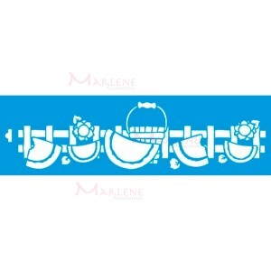 Stencil STE 28,6X8,4cm Litoarte