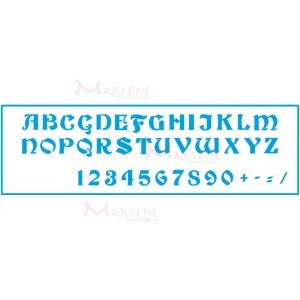 Stencil STE 28,6X8,4cm Litoarte