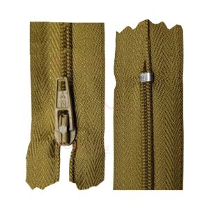 Zíper de nylon fino 50cm unidade