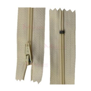 Zíper de nylon fino 50cm unidade