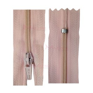 Zíper de nylon fino 60cm unidade