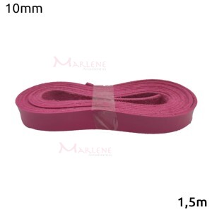 Tira de couro sintético 10mm pink com 1,5m