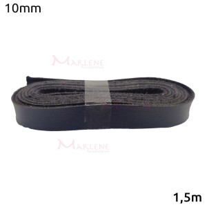 Tira de couro sintético 10mm marinho com 1,5m