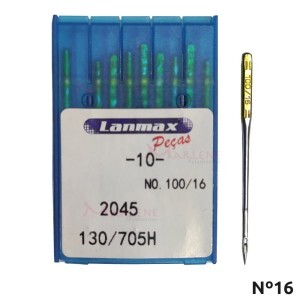 Agulha ponta bola nº16 2045 especial para máquina doméstica