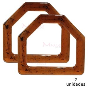 Alça para bolsa meia argola mel 7652 com 1 par